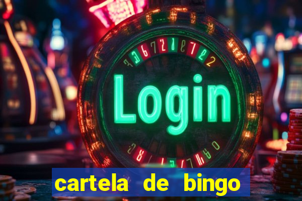 cartela de bingo pra imprimir